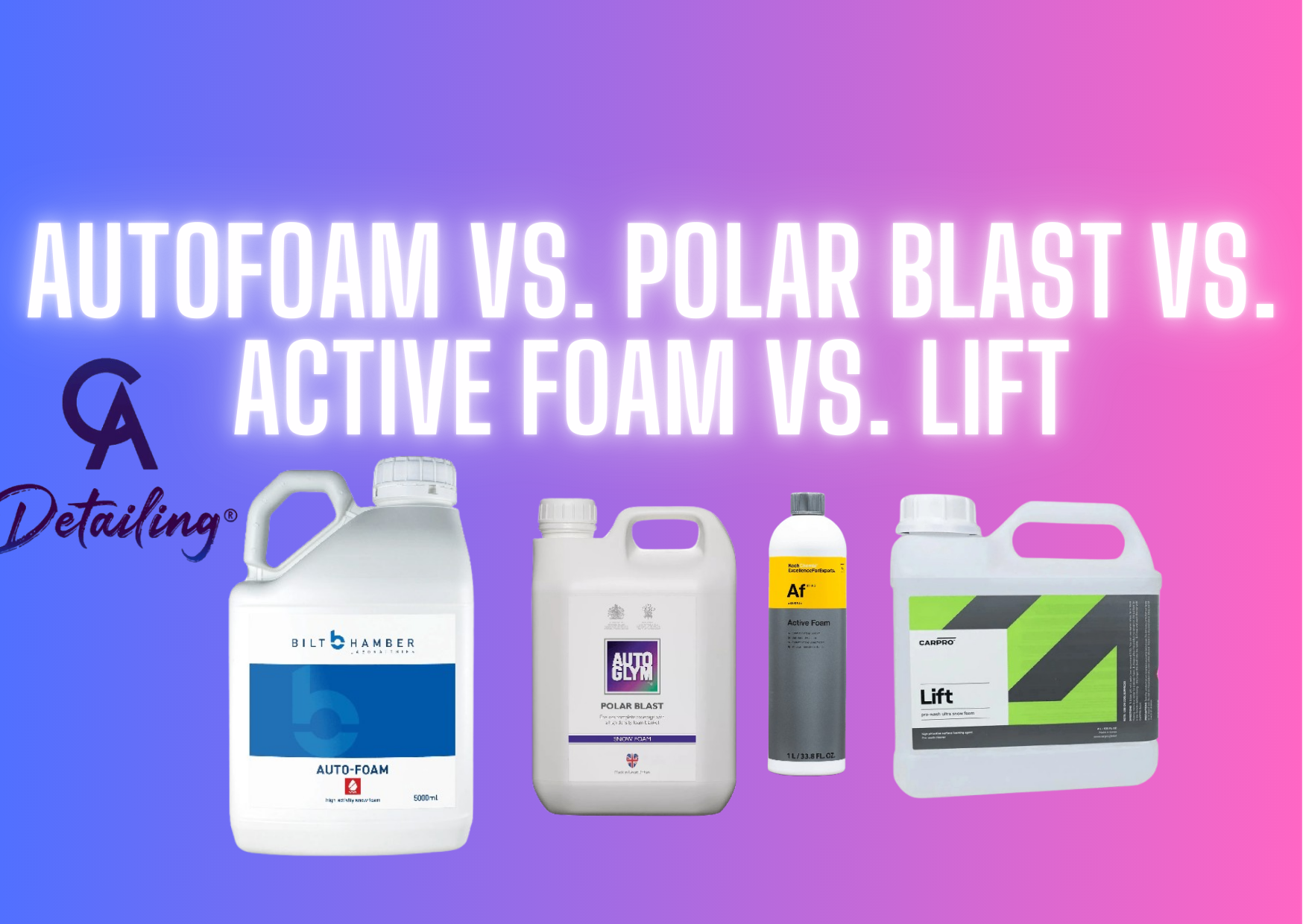 Auto-Foam vs. Polar Blast vs. Active Foam vs. Lift: The Ultimate Snow Foam Showdown