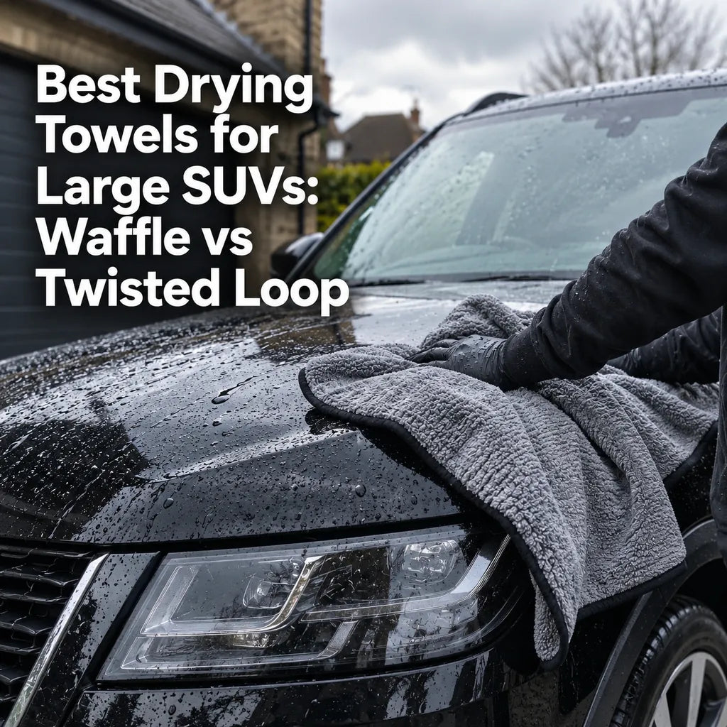 Waffle vs Twisted Loop Drying Towels for Large SUVs