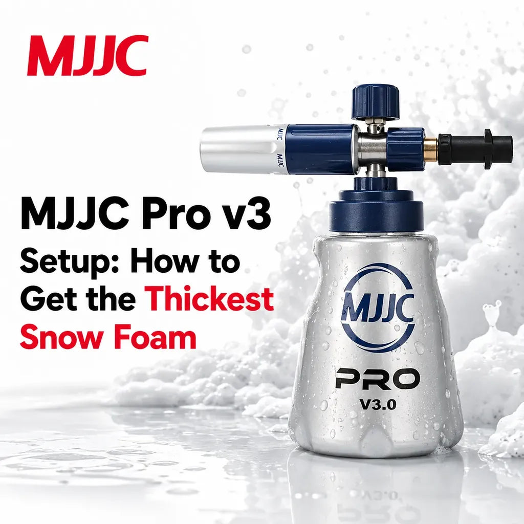 MJJC Pro V3 foam cannon set up for the thickest snow foam - CA Detailing