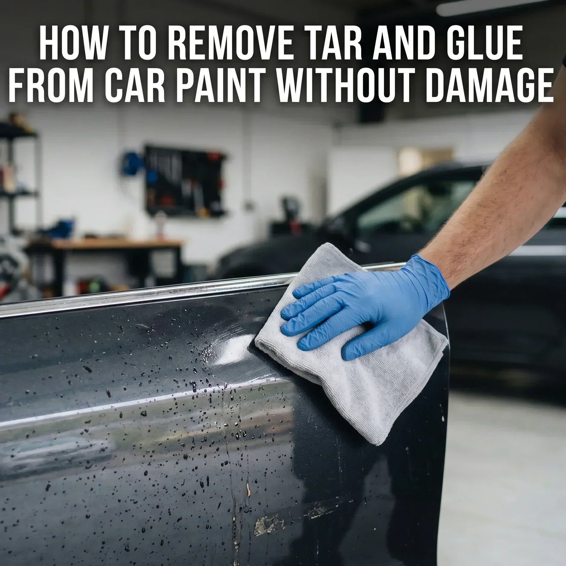 How to Remove Tar and Glue from Car Paint Without Damage