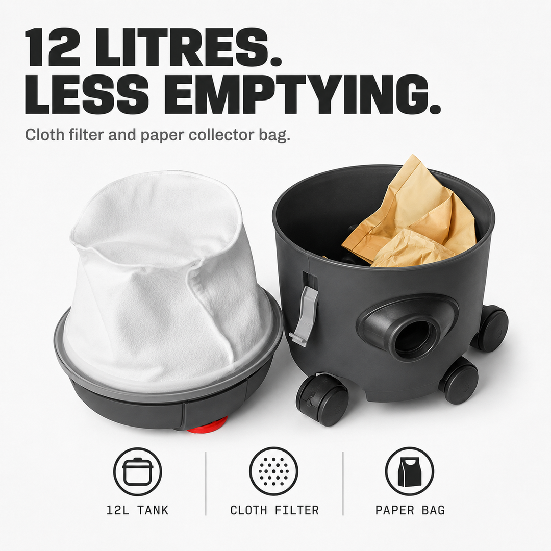 Lavor Silent 12L Dry Vacuum Cleaner
