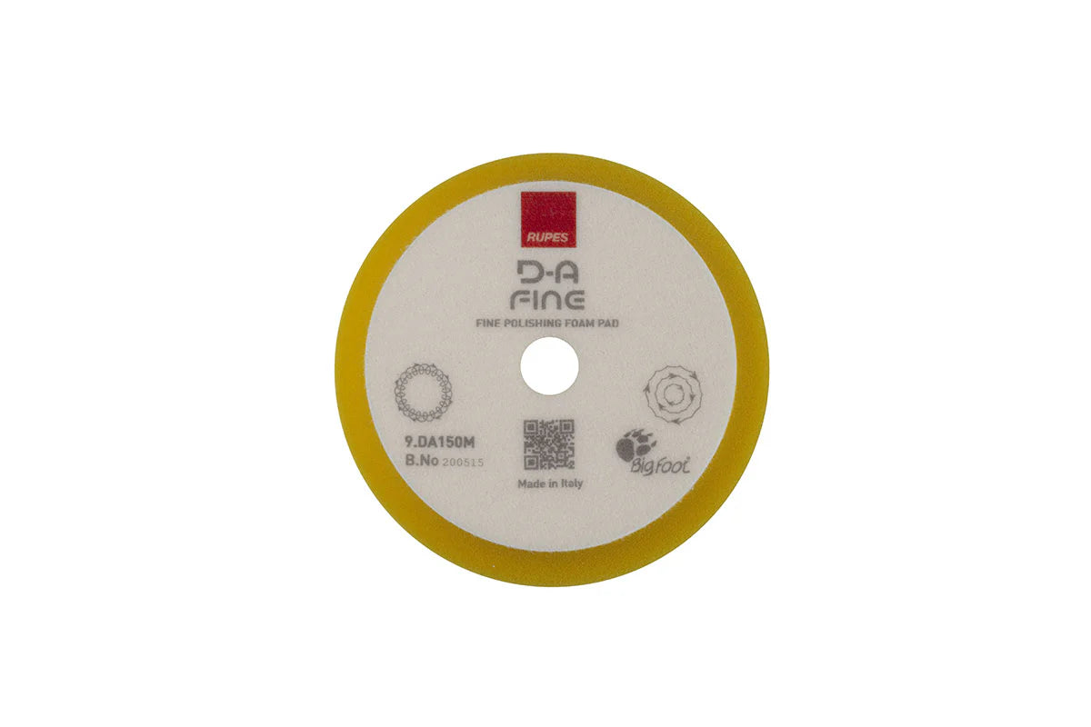 Rupes D-A Fine High Performance Foam Pad Yellow
