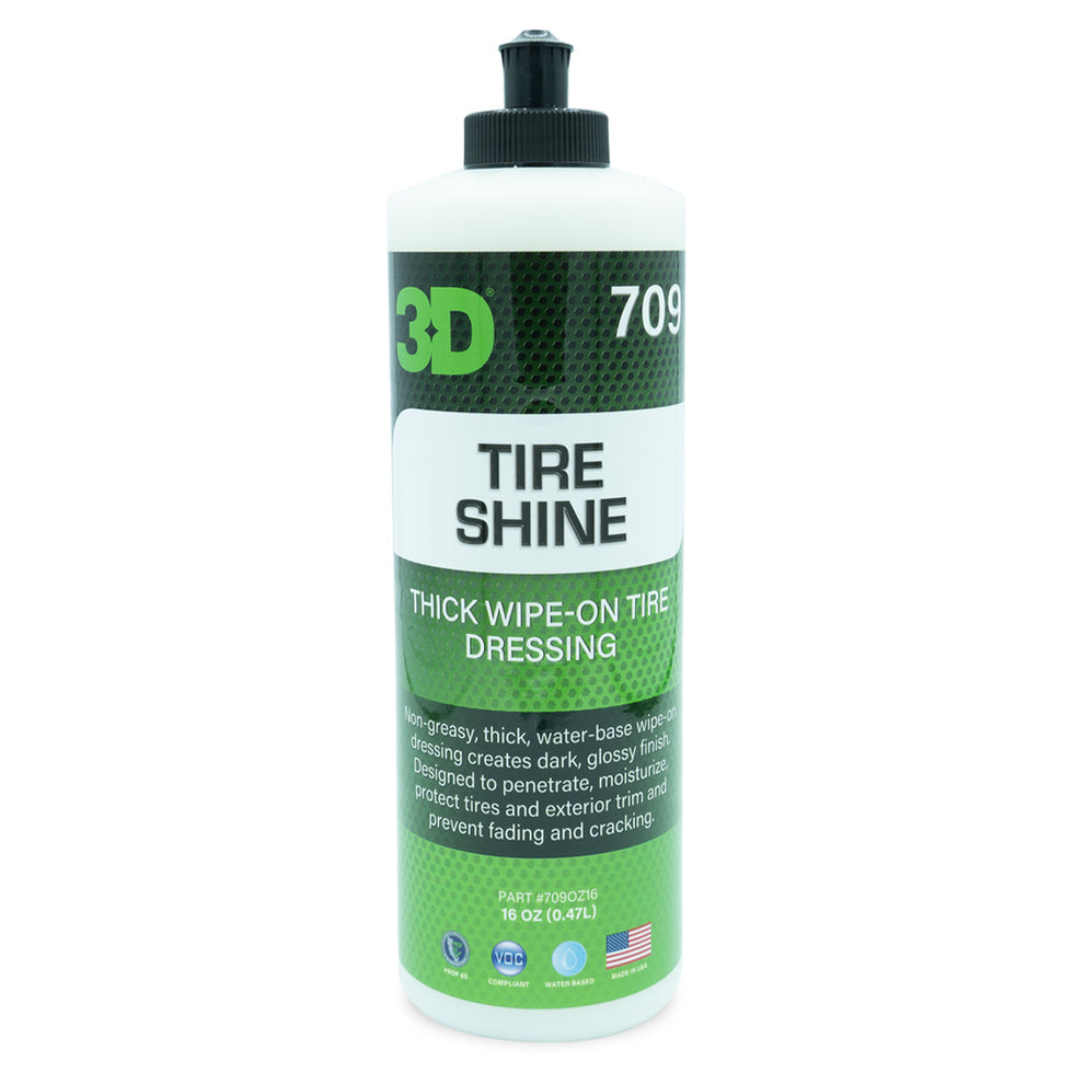 3D Tire Shine water-based tyre dressing 473ml - front label