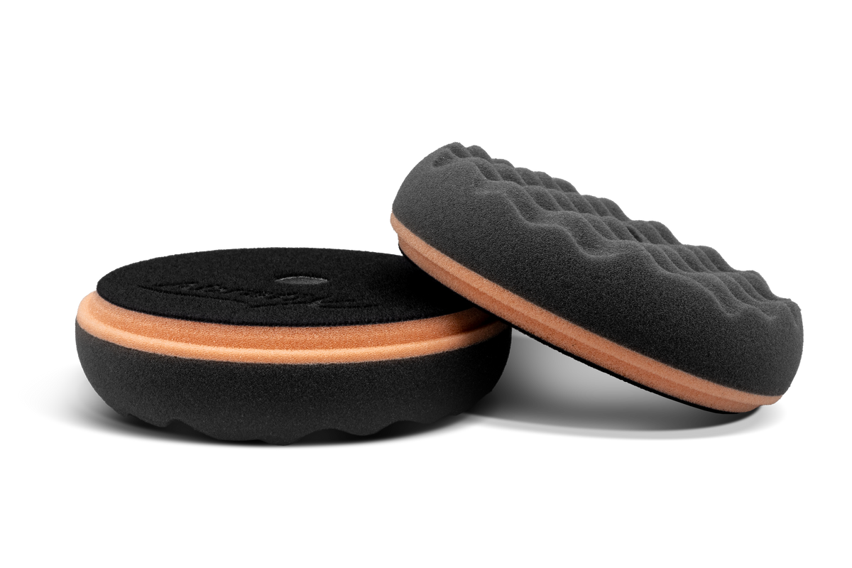 Black SOFTouch Waffle Finishing Pad 145mm front