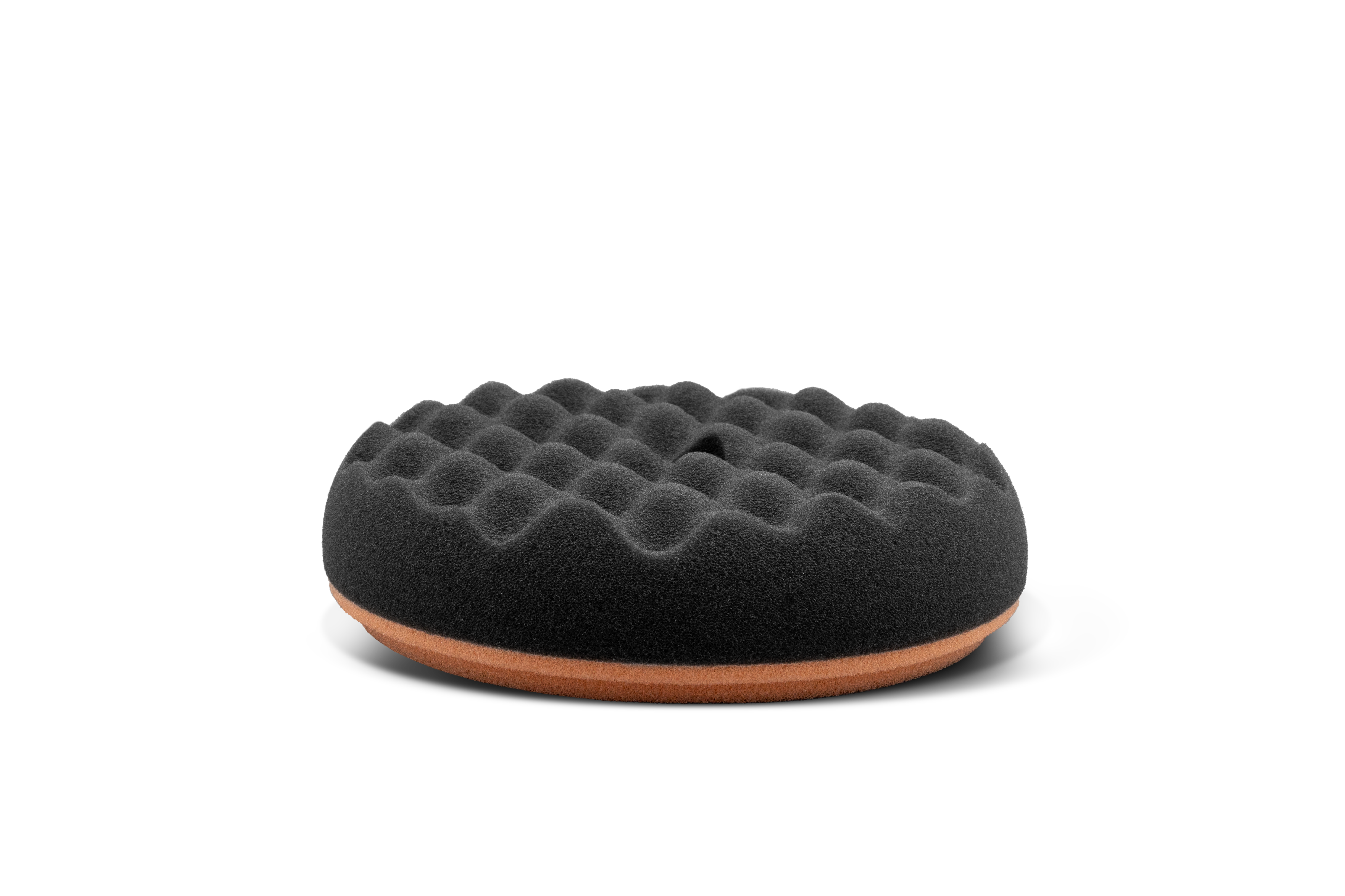 Black SOFTouch Waffle Finishing Pad 145mm front view 2