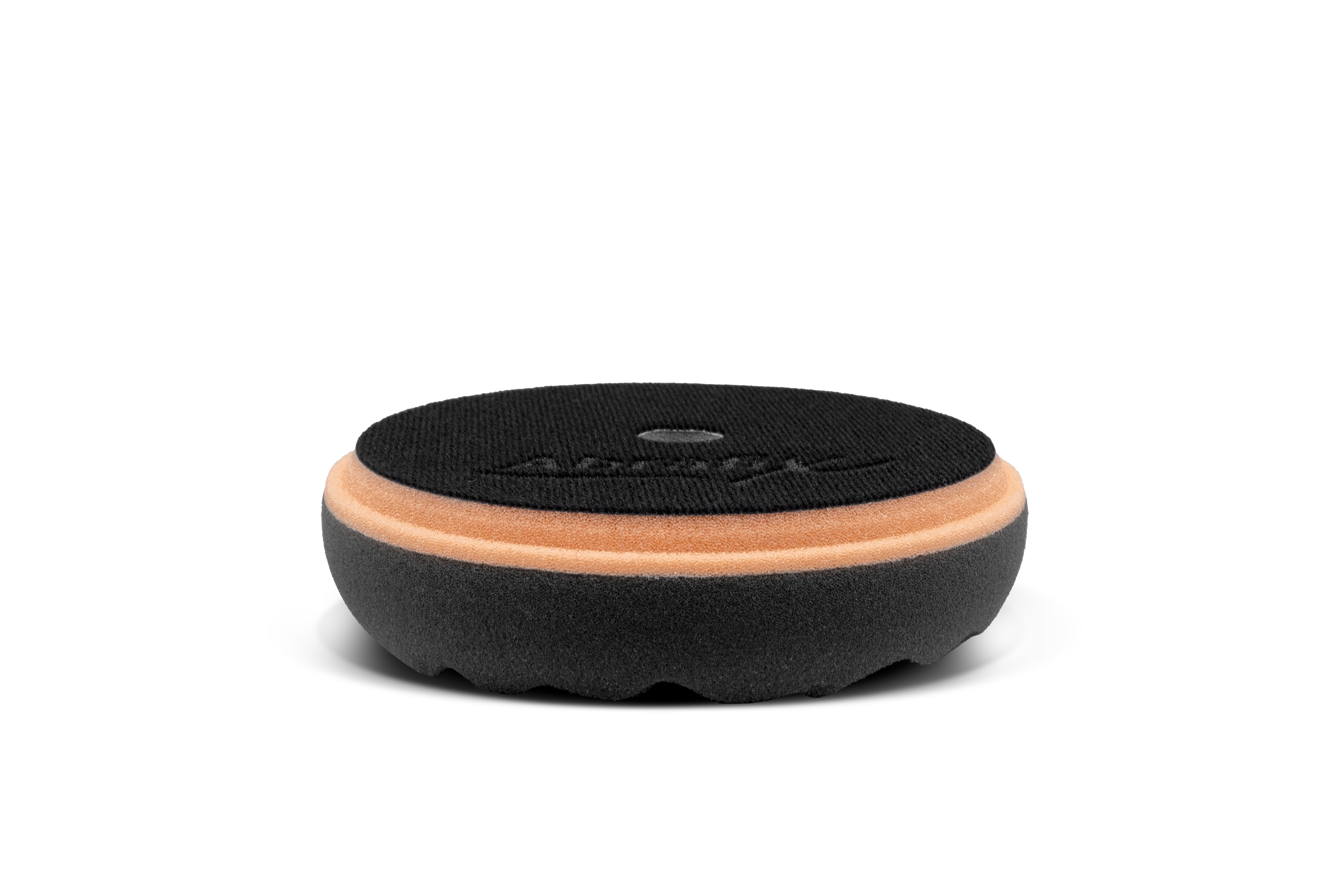 Black SOFTouch Waffle Finishing Pad 145mm front view 3