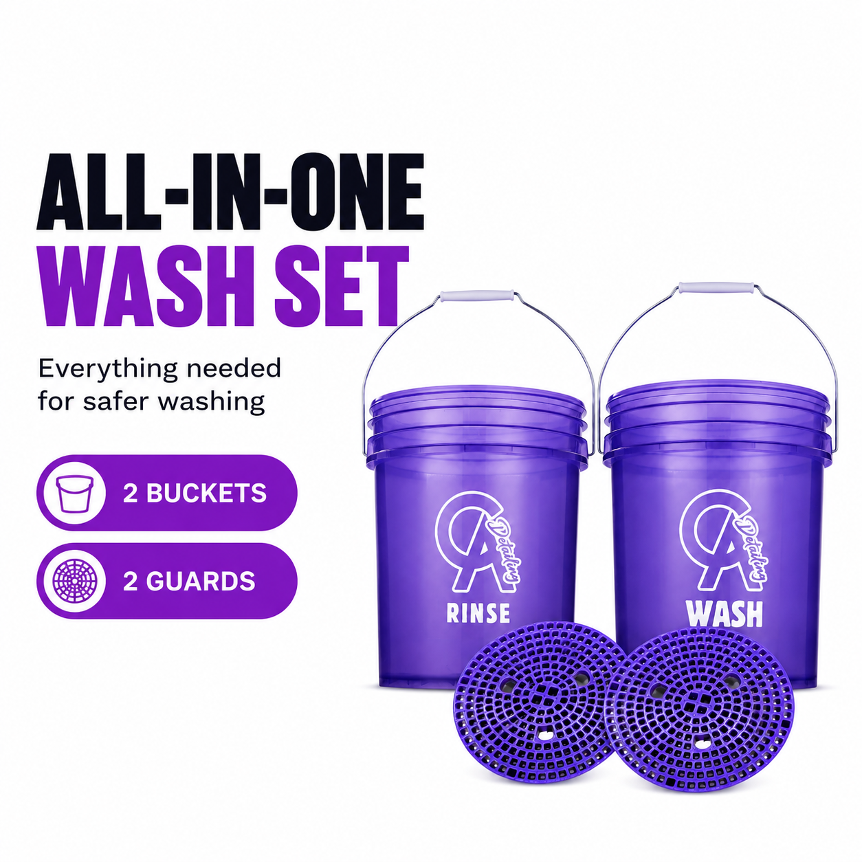 CAD Car Wash Buckets Sets