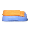 CarPro 2 Face No-Lint Microfibre Cloths Pack of 10 - orange and blue cloths, front view