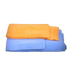 CarPro 2 Face No-Lint Microfibre Cloths Pack of 10 - orange and blue cloths, front view