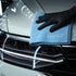 CarPro 2 Face No-Lint Microfibre Cloth - blue cloth levelling a coating