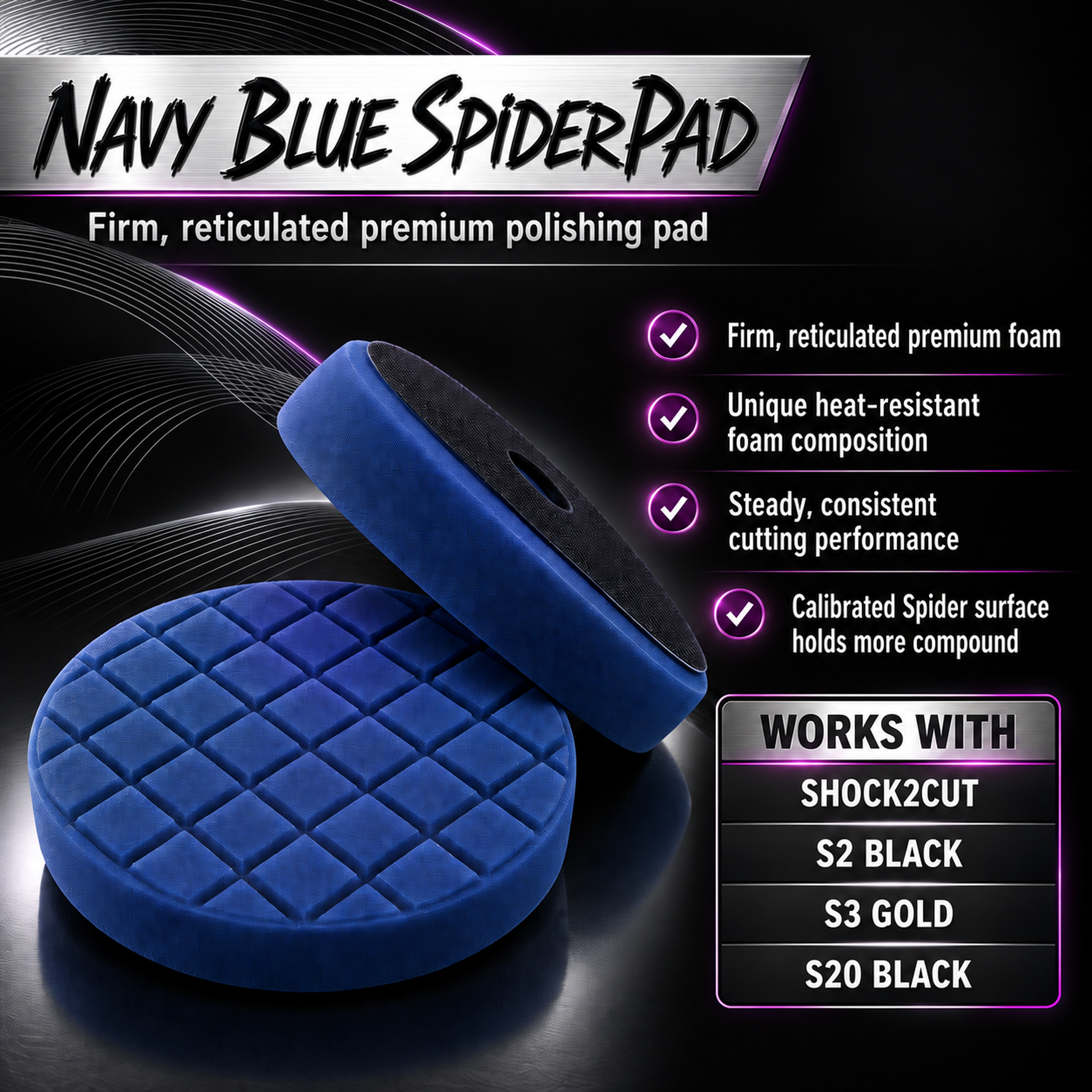NAVY BLUE SPIDERPAD - Scholl Concepts