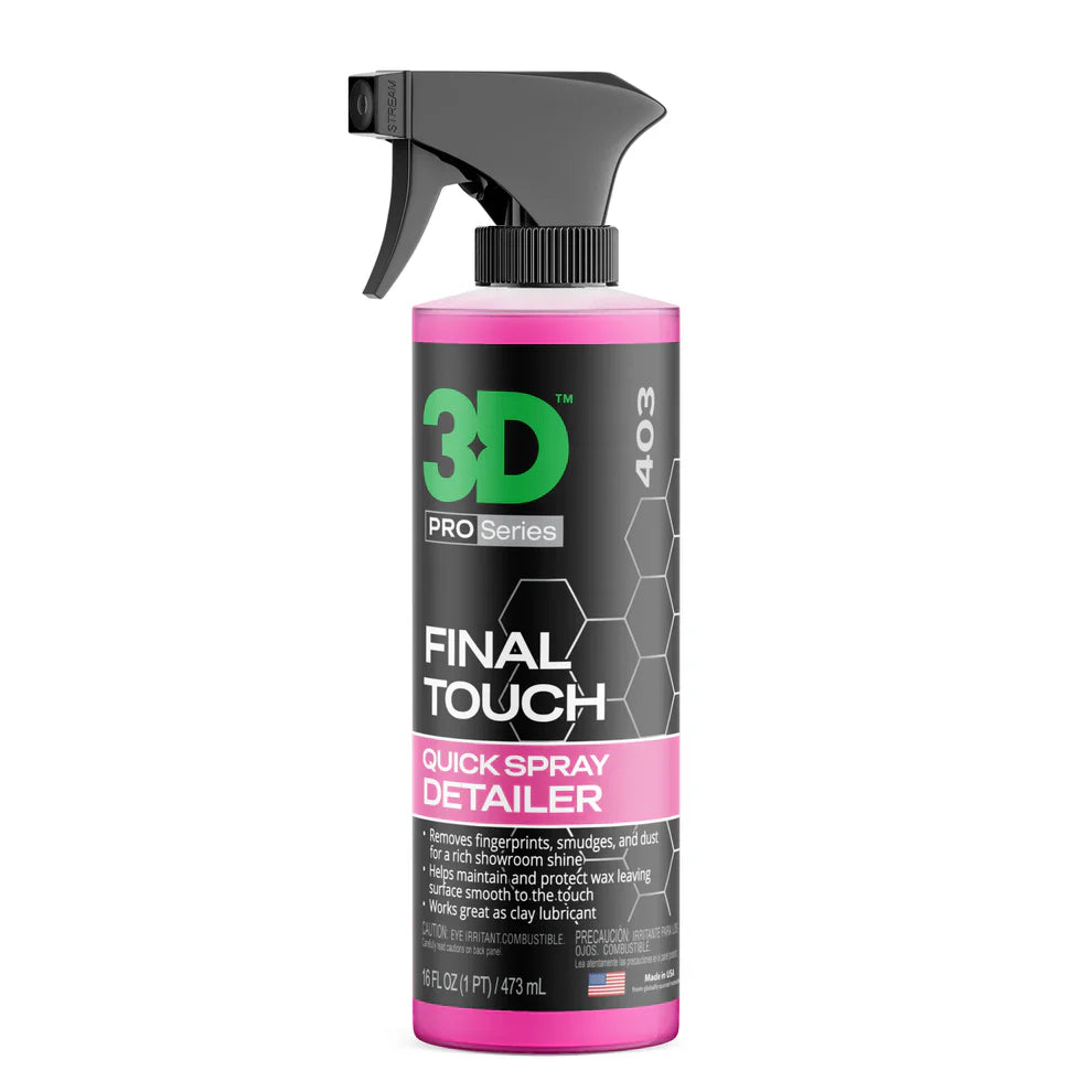 3D Final Touch quick detailer spray 473ml - front label