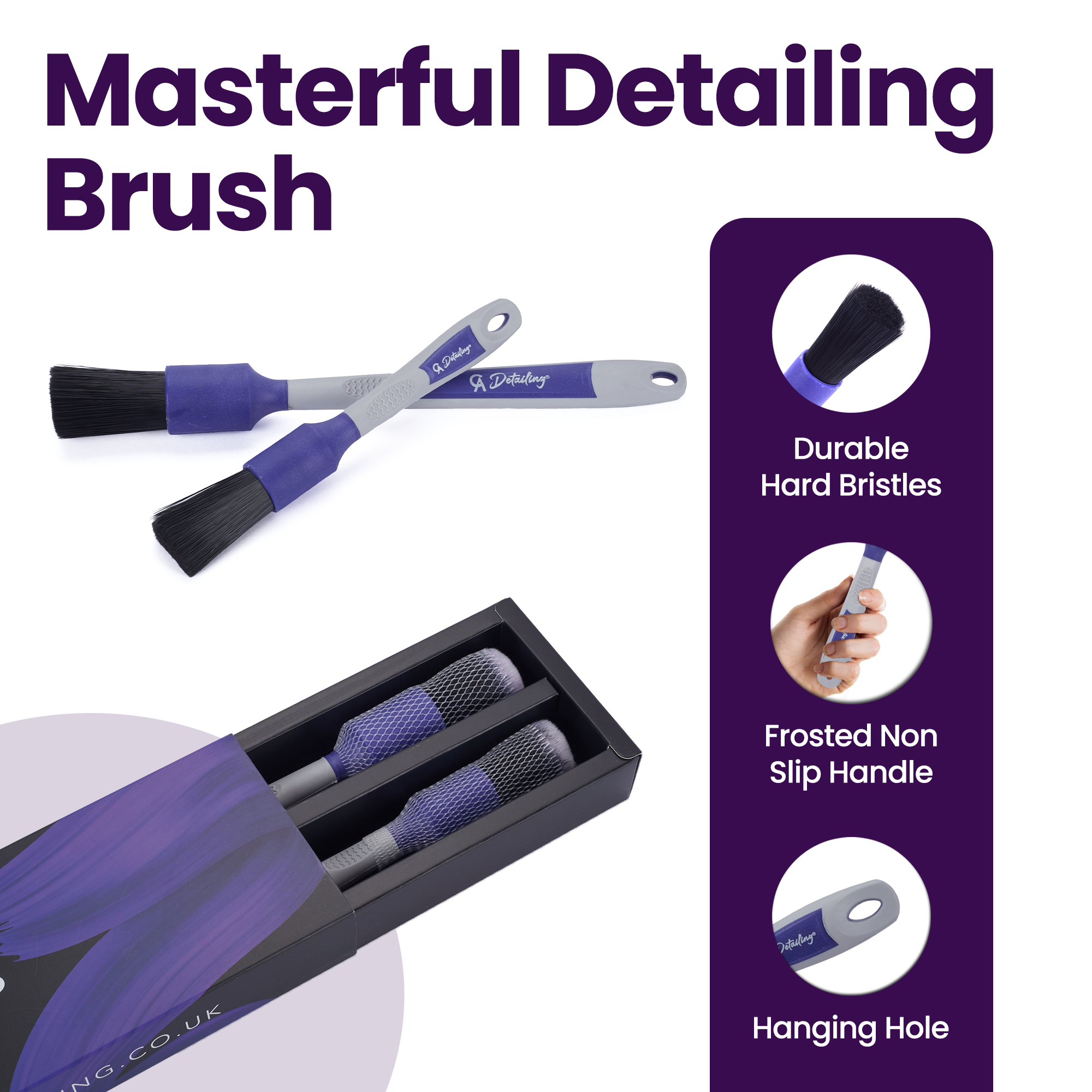 CAD Firm PP Bristle Professional Detailing Brushes