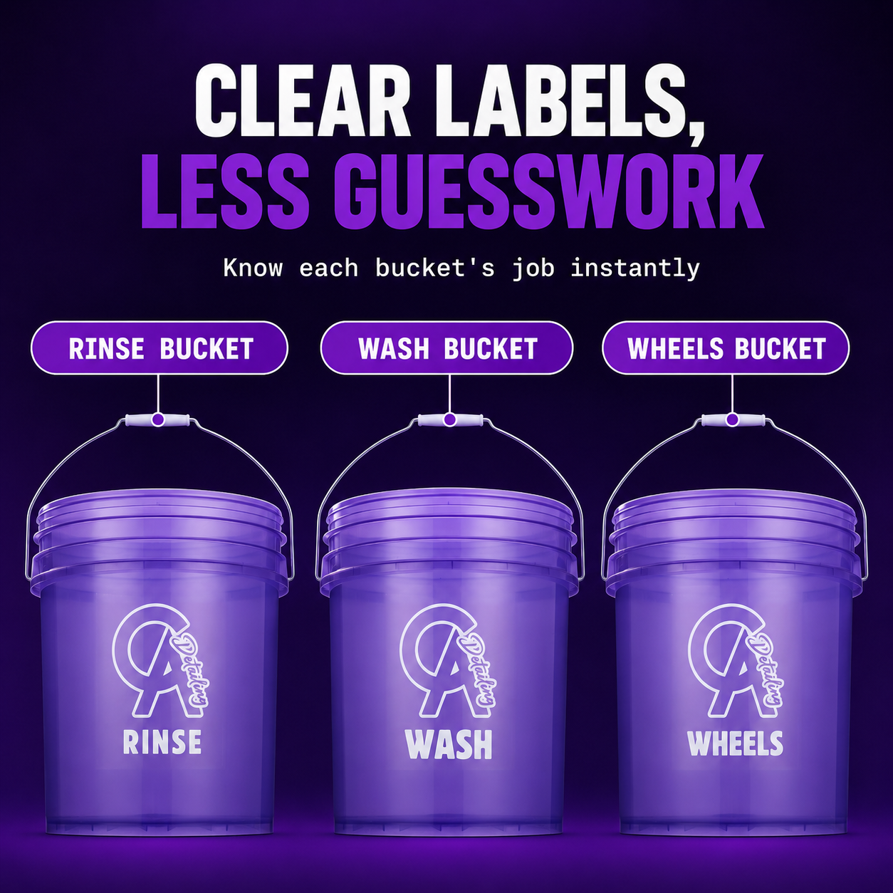CAD Car Wash Buckets Sets