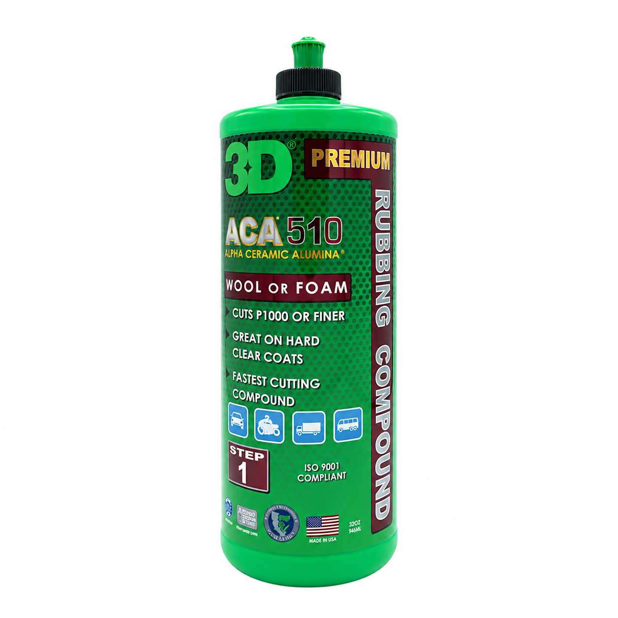 3D ACA 510 Premium Cutting Compound (Cuts P1000) — What am I buying?