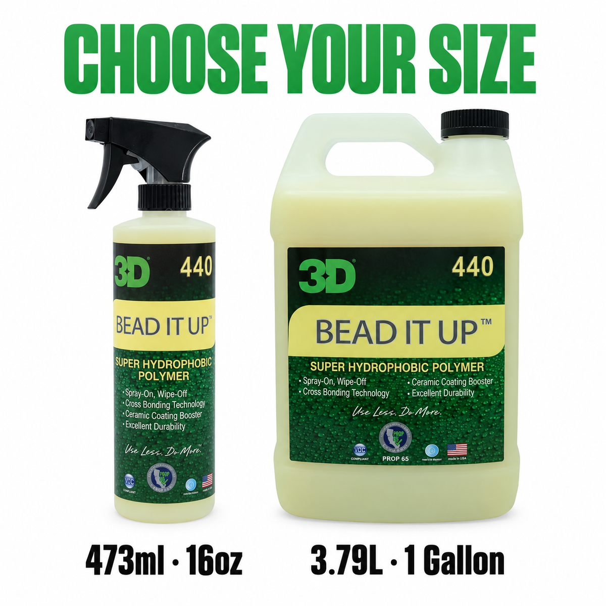 3D Bead It Up - Hydrophobic Spray On Ceramic — Which size?