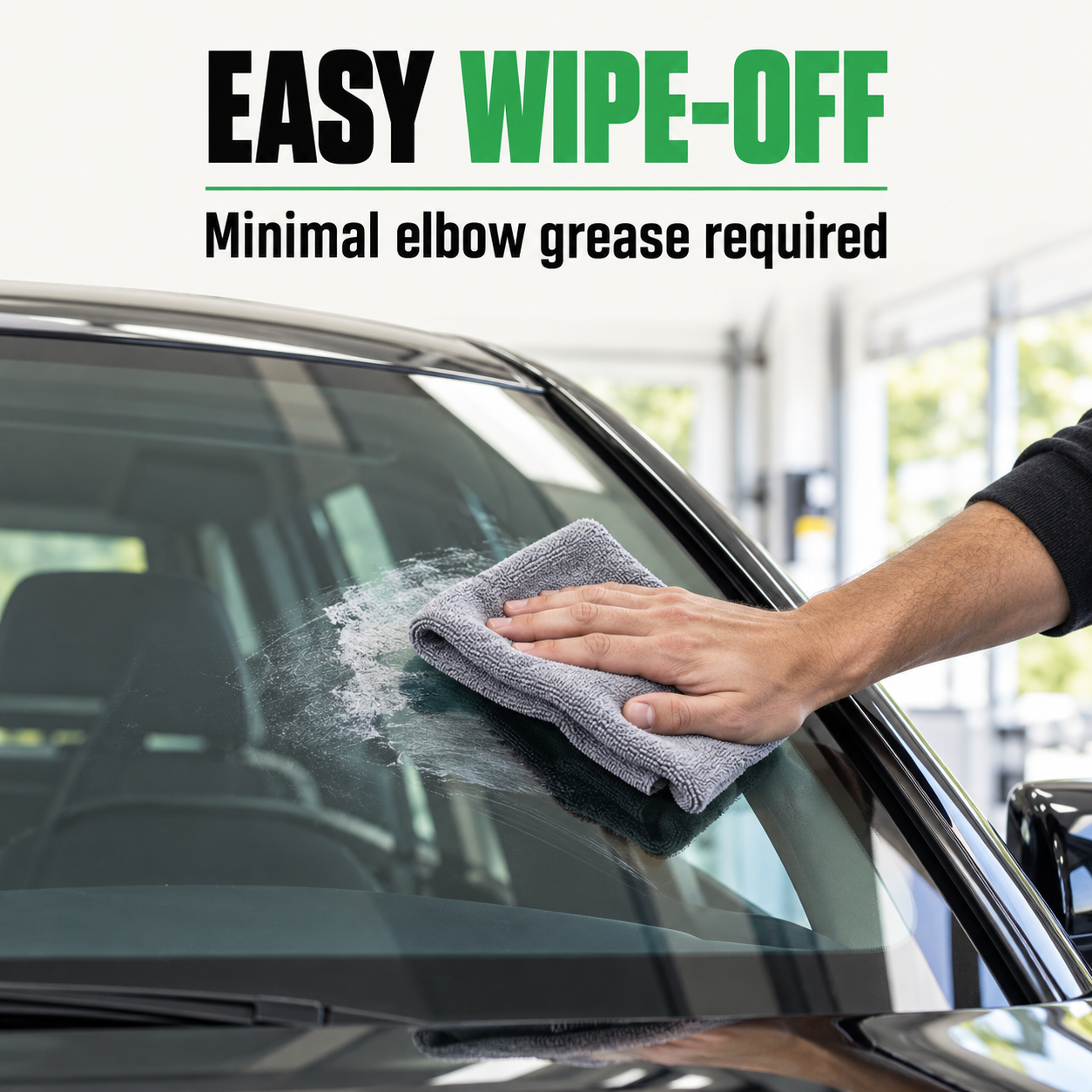 3D Glass Polish - 16oz (473ml) — Is wipe-off easy?