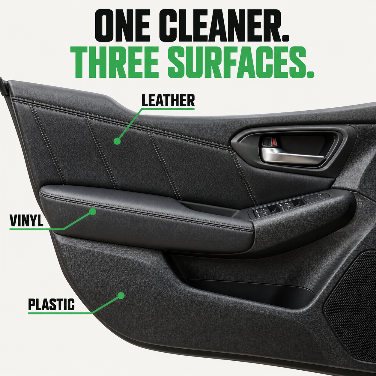 3D LVP Cleaner - Leather, Vinyl & Plastic Interior Cleaner — Which surfaces?