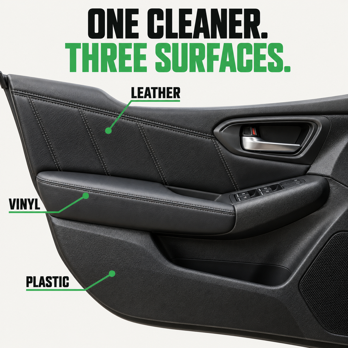 3D LVP Cleaner - Leather, Vinyl & Plastic Interior Cleaner — Which surfaces?
