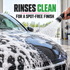 3D Pink Car Soap - pH-Balanced Car Shampoo — How does it rinse?
