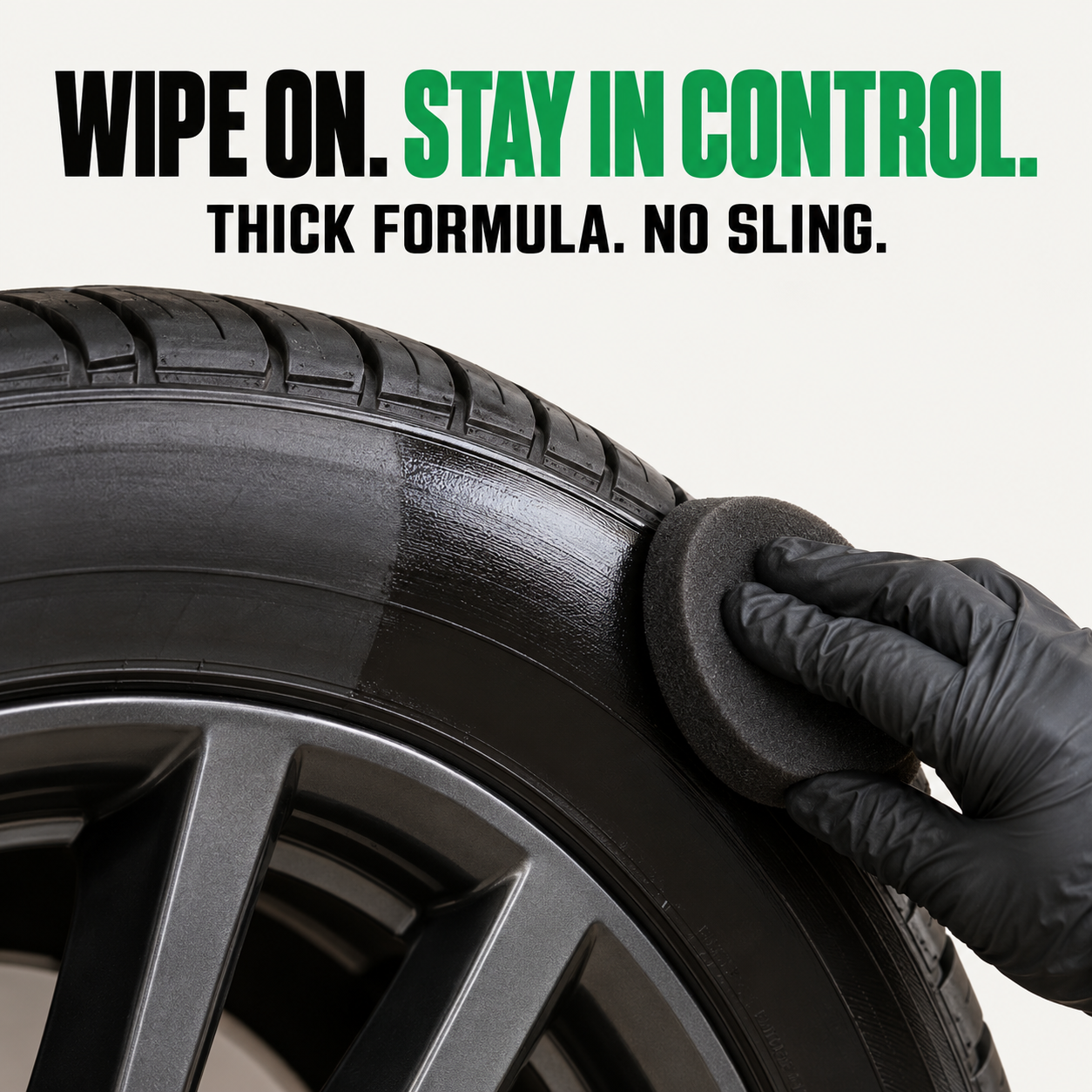 3D Tire Shine Wipe-On Tyre Dressing 473ml — How is it applied?