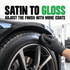 3D Tire Shine Wipe-On Tyre Dressing 473ml — Can I control the shine?