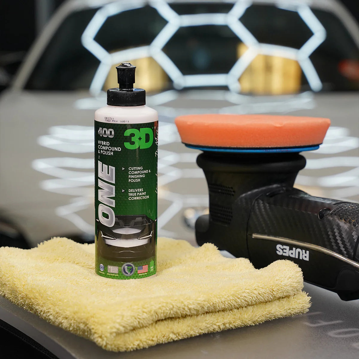 3D Speed One Step Polish & Compound Combo – 16oz Each – Paint Correction Kit