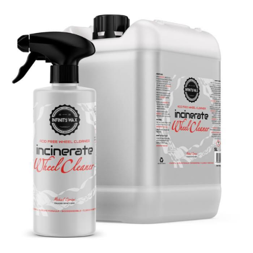 Infinity Wax Incinerate alloy wheel cleaner 500ml, included in the Beat the Ban Kit