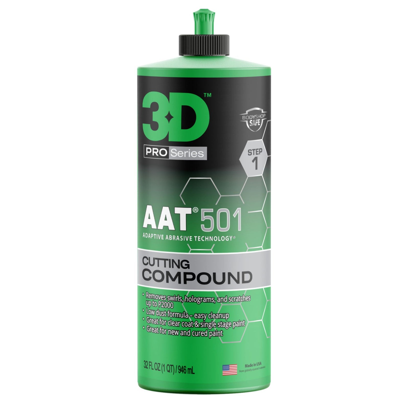 3D AAT 501 cutting compound 946ml 32oz bottle