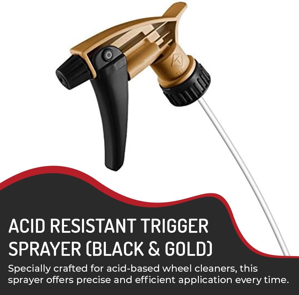 Tolco Black/Gold Acid Resistant Trigger Spray Head (320AS)