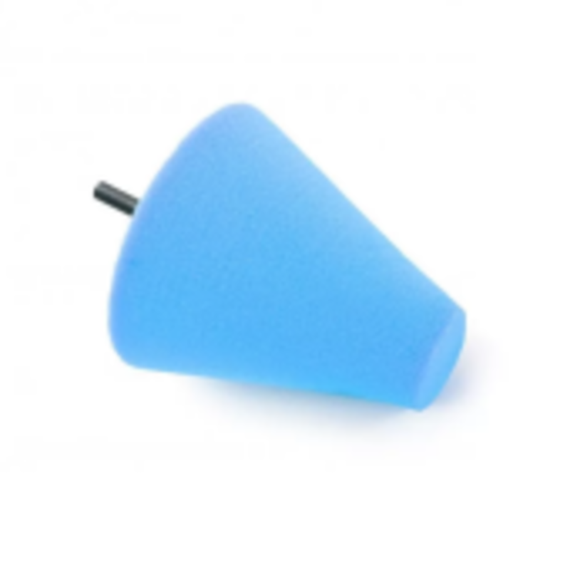 ShineMate Foam Polishing Cone — Blue Polishing foam grade