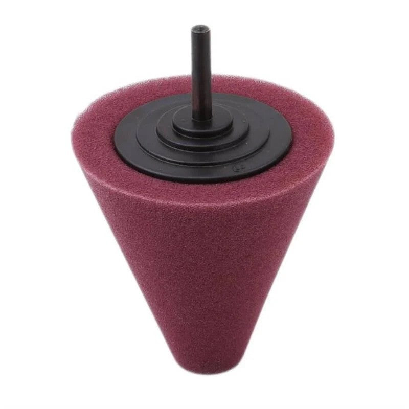 ShineMate Foam Polishing Cone — Maroon Cutting foam grade