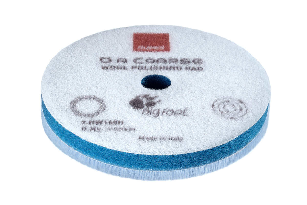 Rupes D-A Coarse wool polishing pad wool pile detail