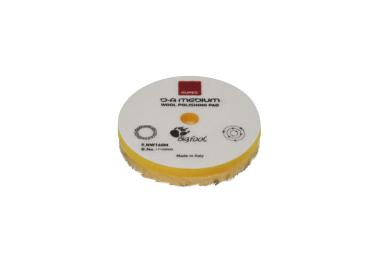 Rupes D-A Medium wool polishing pad wool pile detail