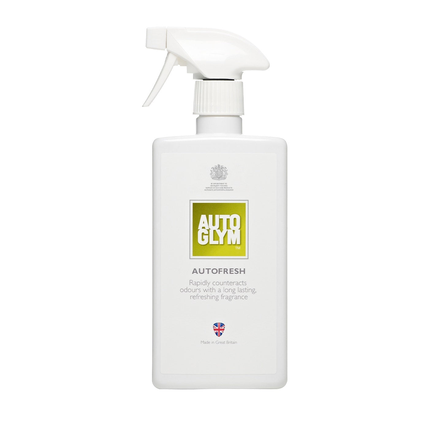 Autoglym Autofresh 500ml citrus car air freshener spray bottle - front