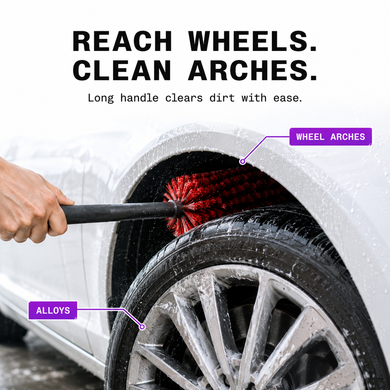 CAD Hard Bristle Arch and Wheel Brush