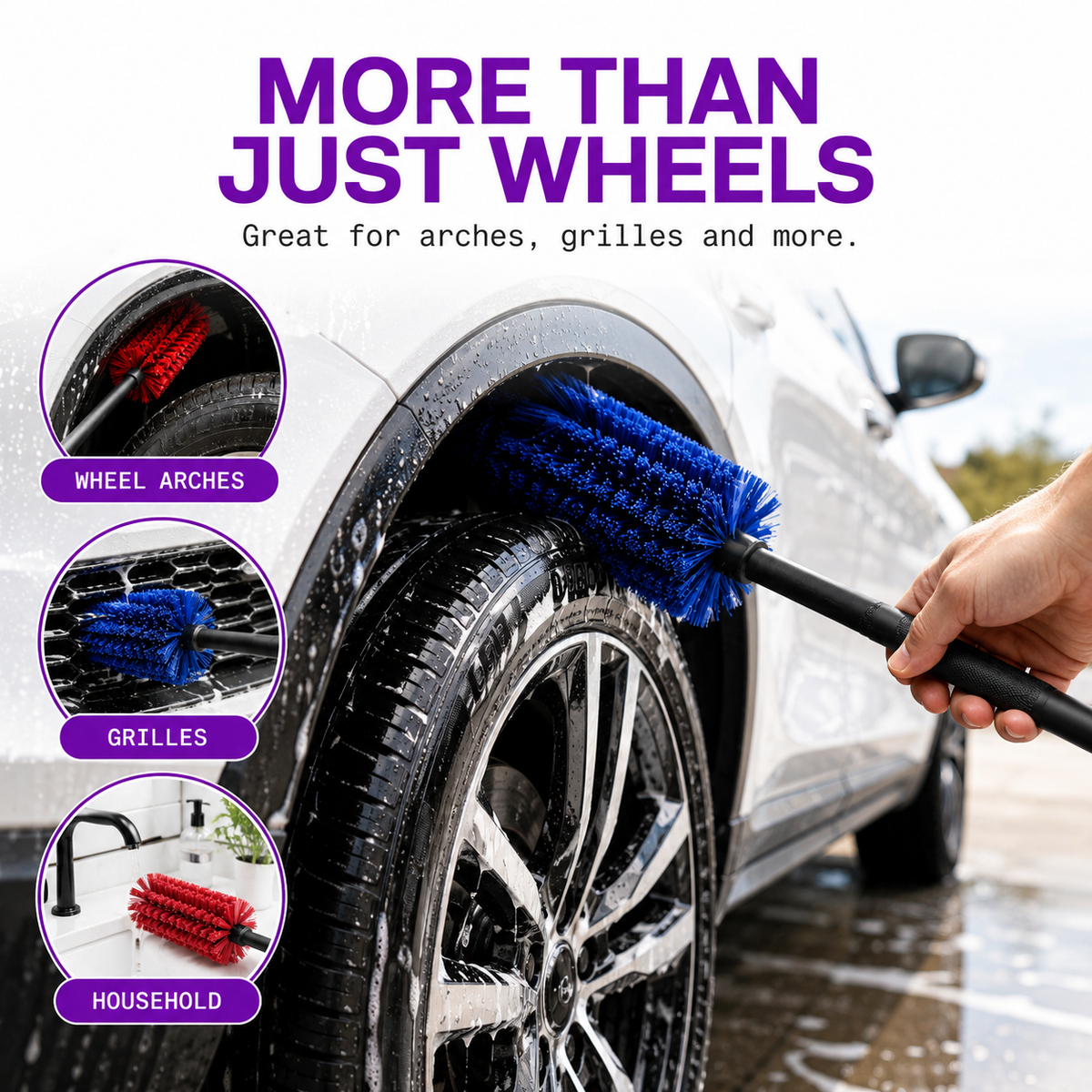 CAD Hard Bristle Arch and Wheel Brush