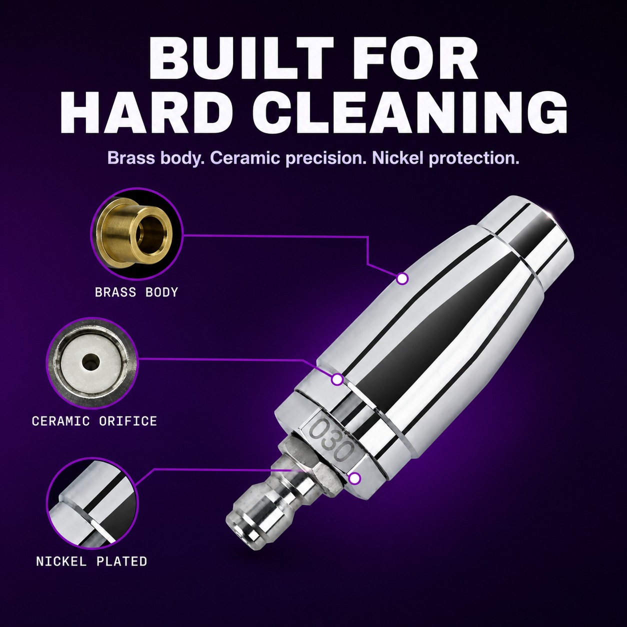 CA Detailing Brass Turbo Nozzle