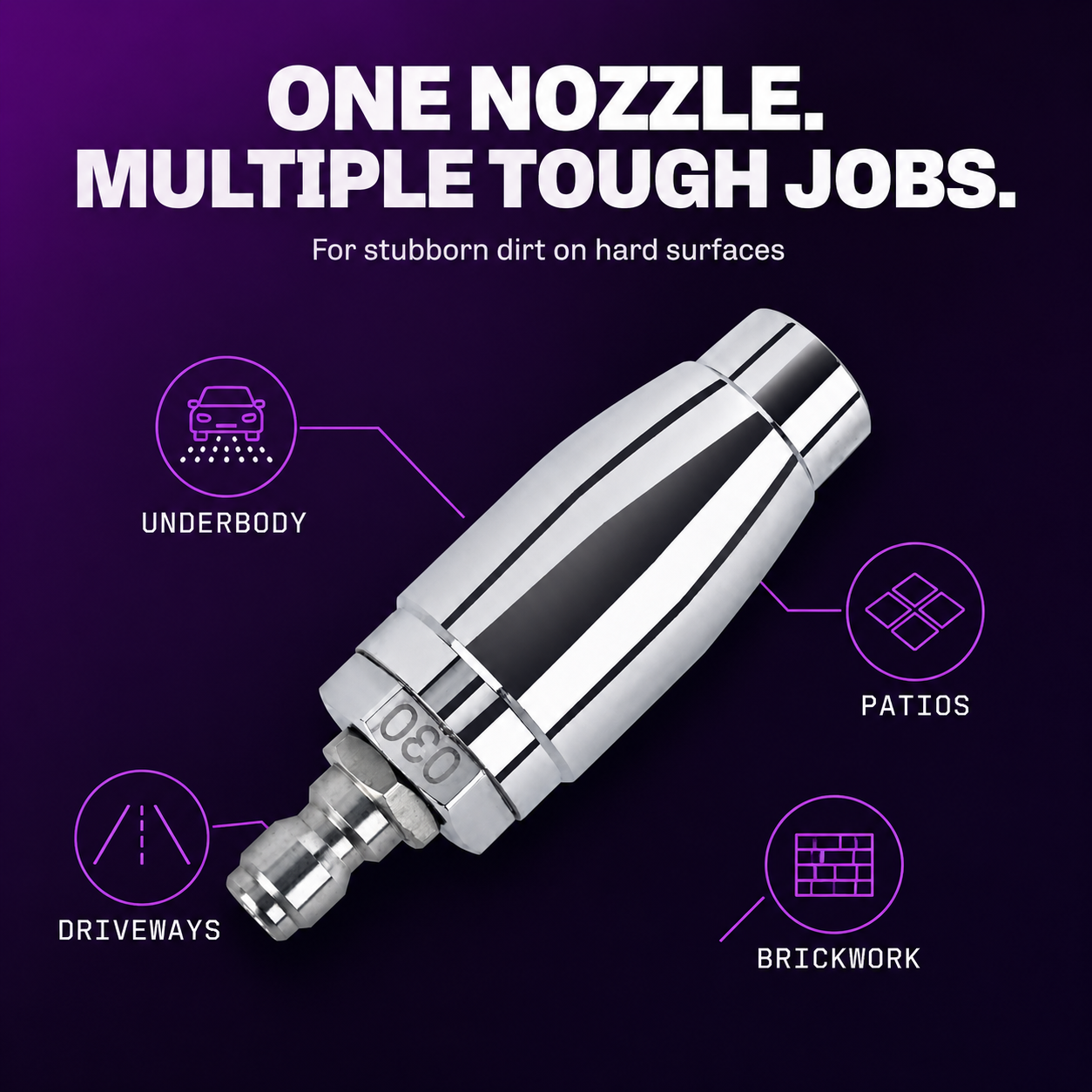 CA Detailing Brass Turbo Nozzle