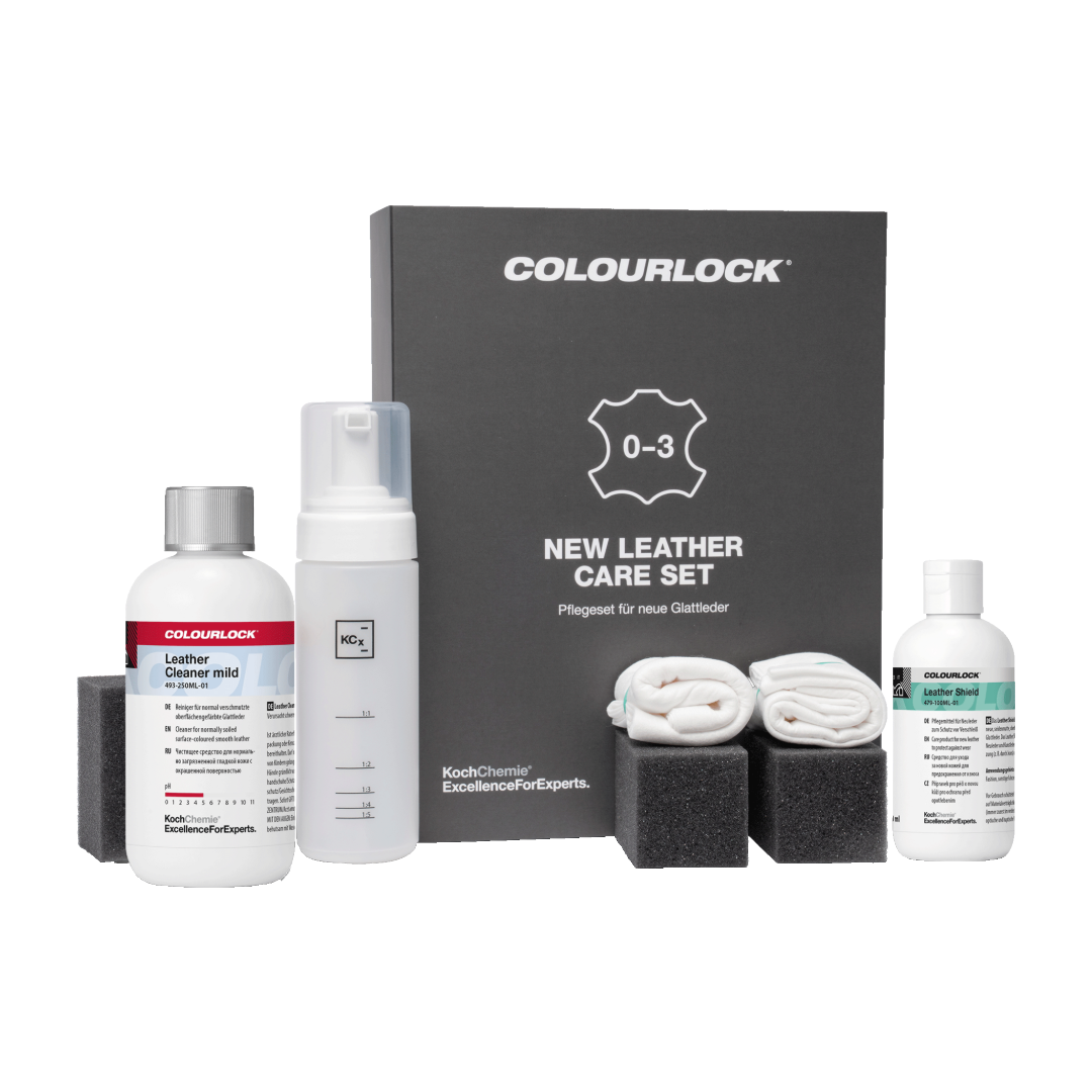 Colourlock New Leather Care Set, full kit contents with box