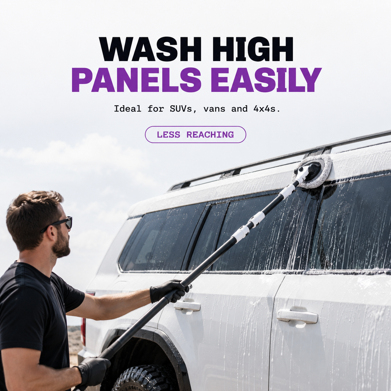 CAD Telescopic Extended Wash Pole