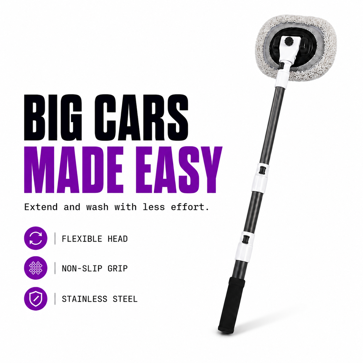 CAD Telescopic Extended Wash Pole