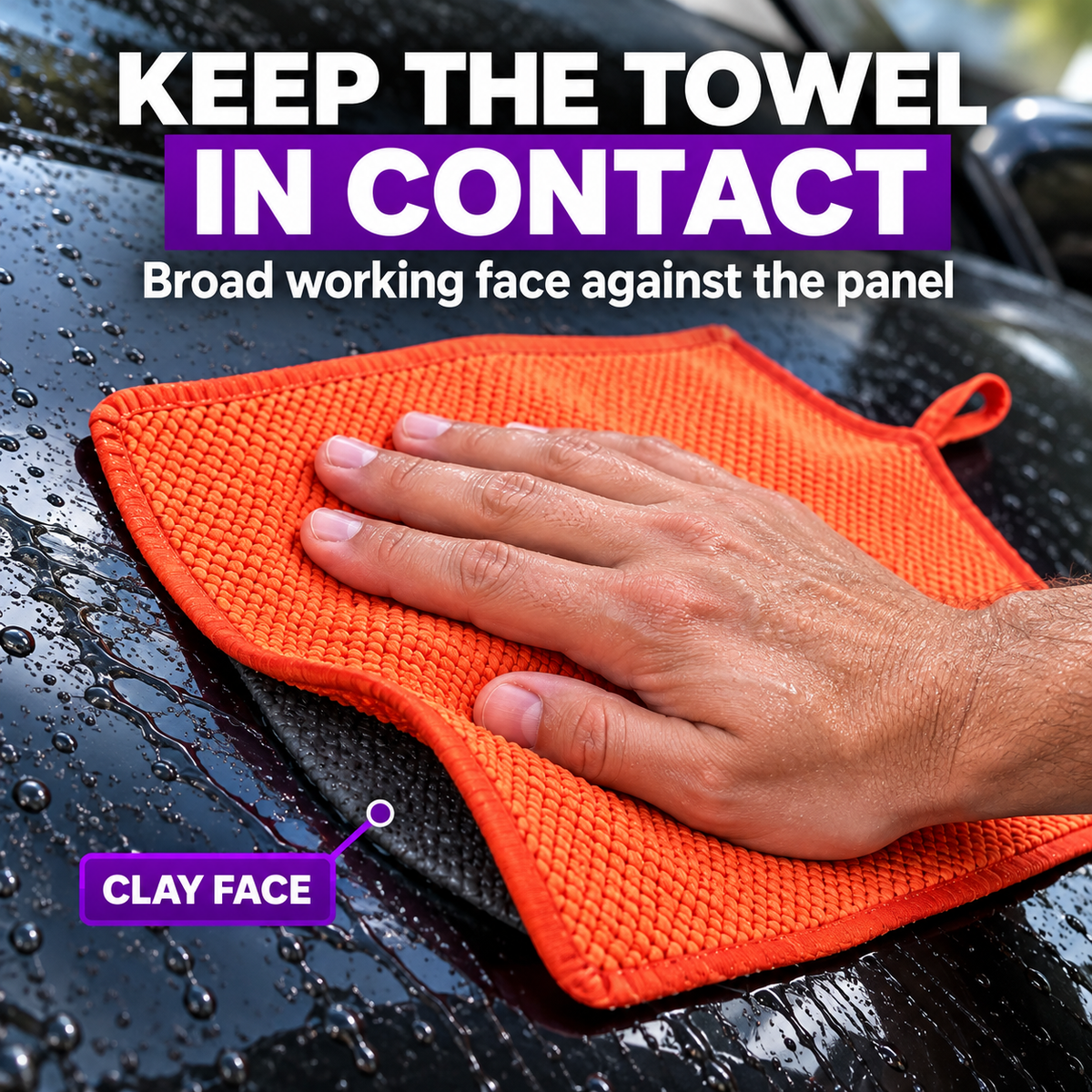 CAD Fine Grade Clay Towel - 30x30cm
