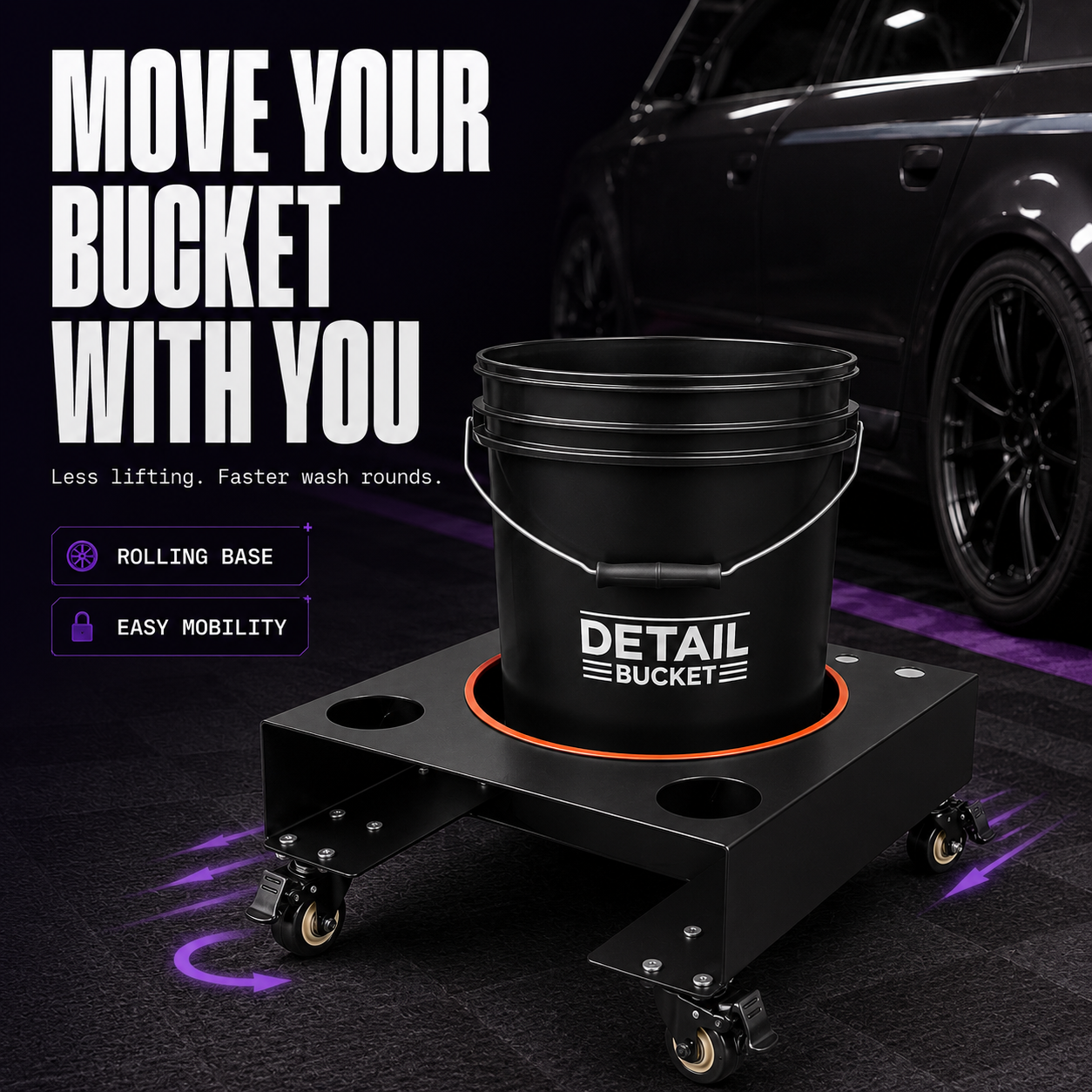 DTL LAB Steel Bucket Dolly