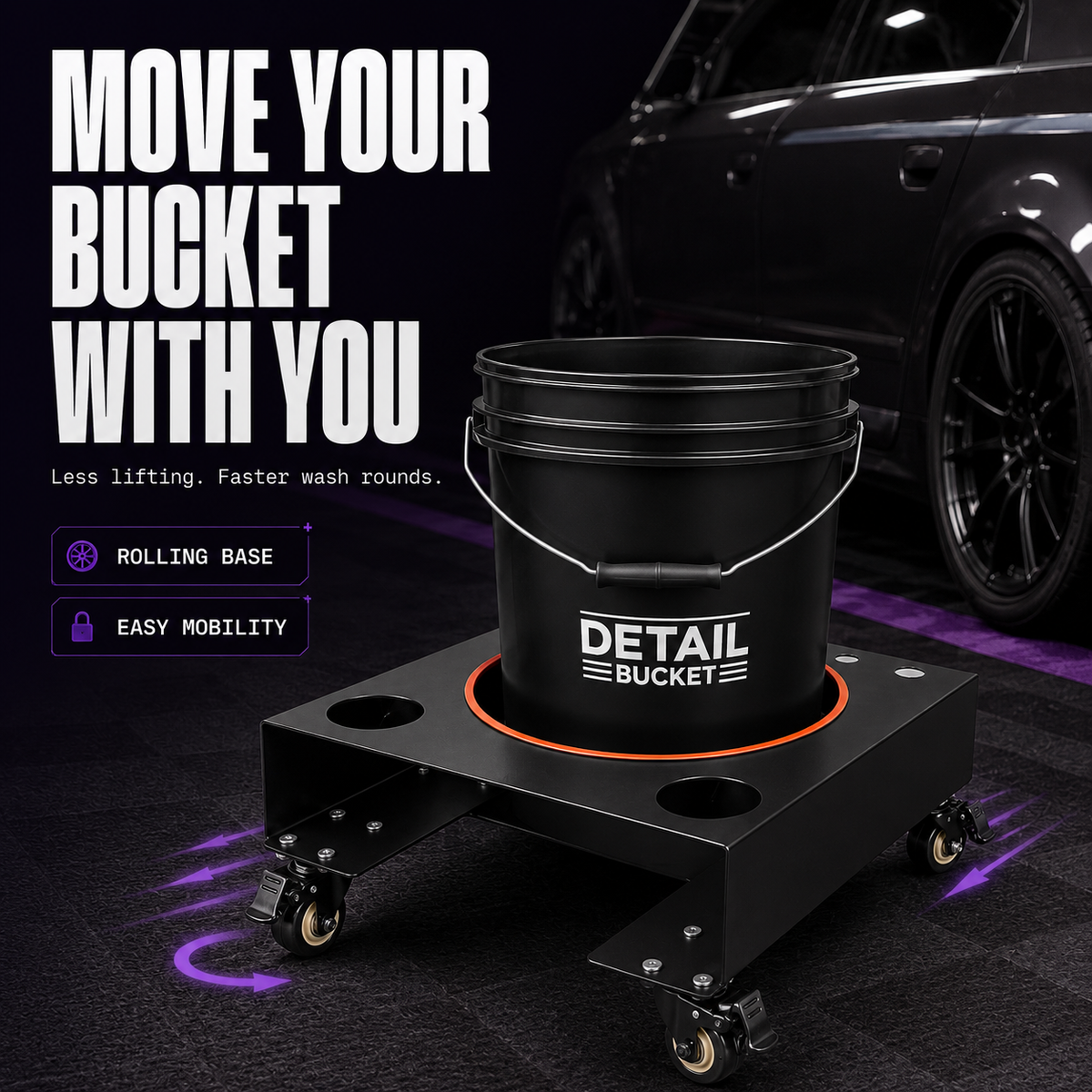 DTL LAB Steel Bucket Dolly