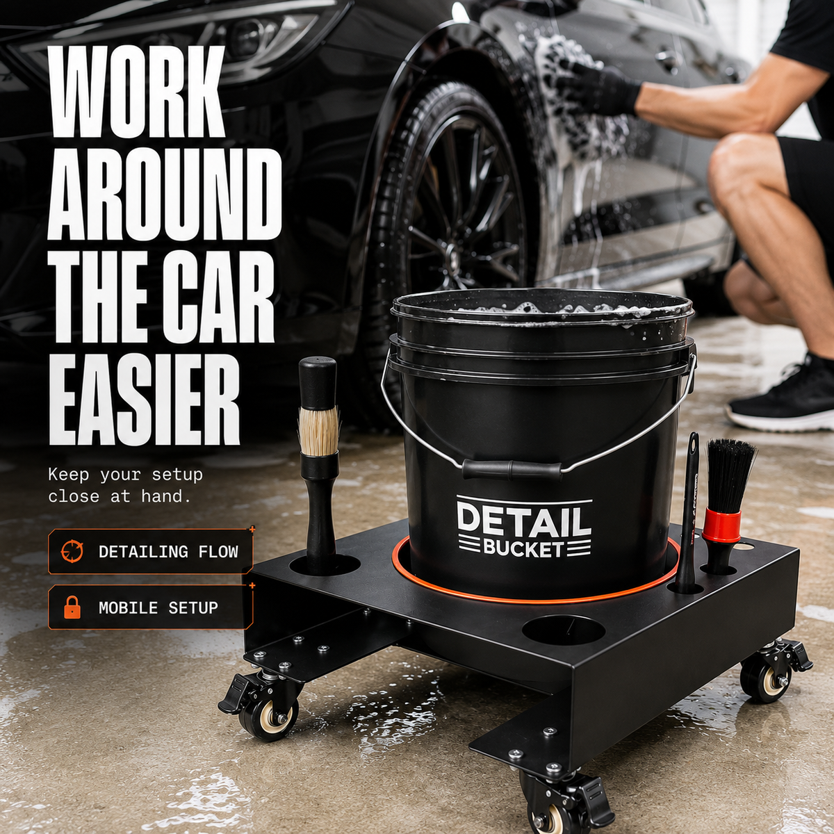 DTL LAB Steel Bucket Dolly