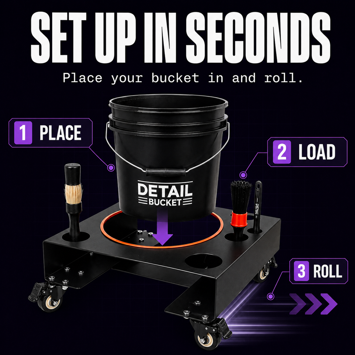 DTL LAB Steel Bucket Dolly