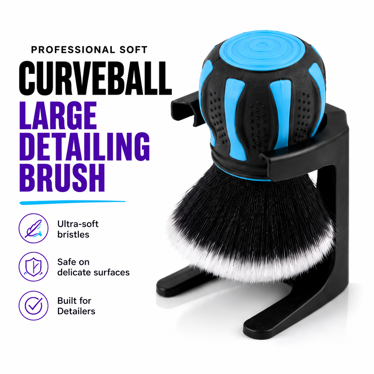 Professional Soft Curveball Large Detailing Brush