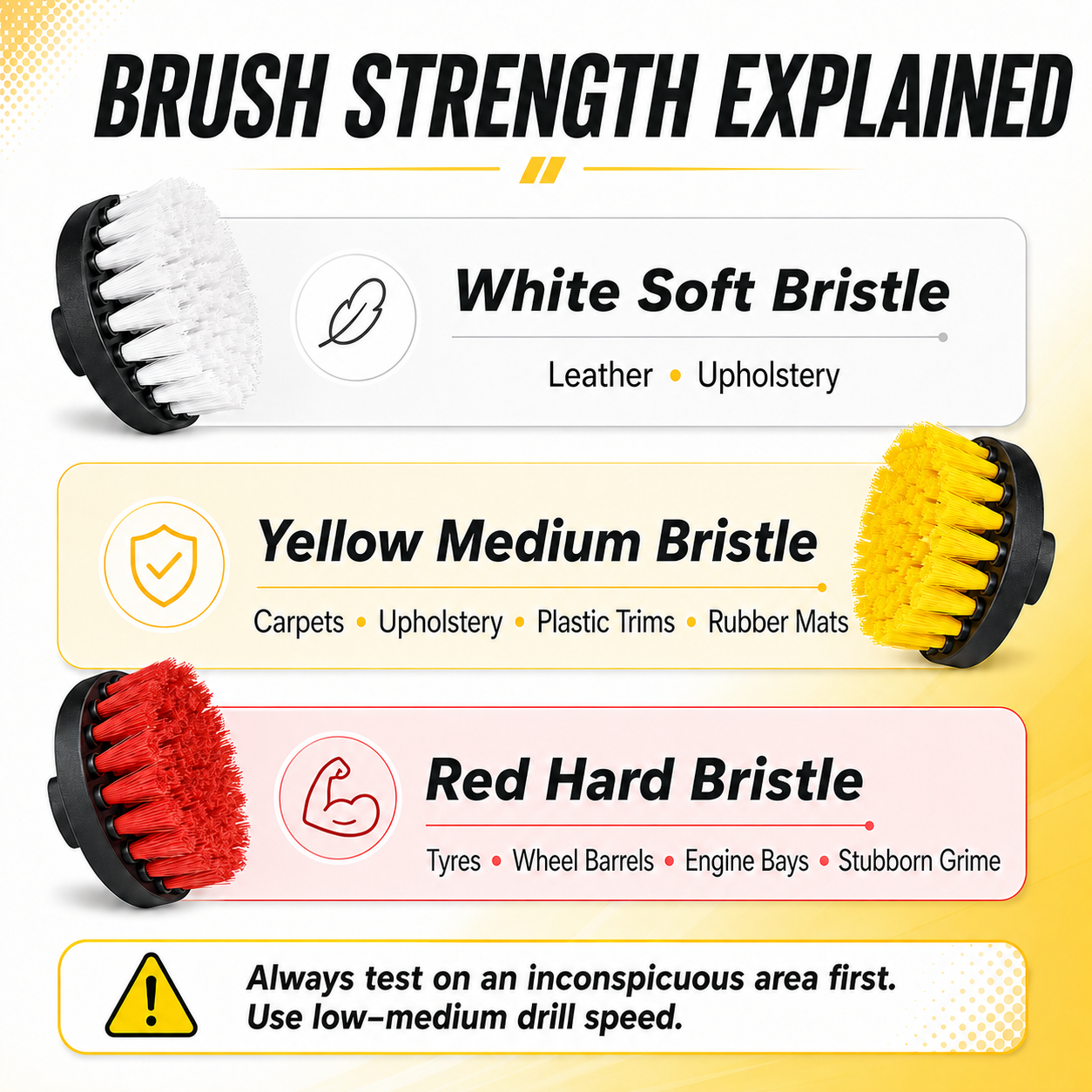 CAD 4-Piece Drill Brush Attachment Set