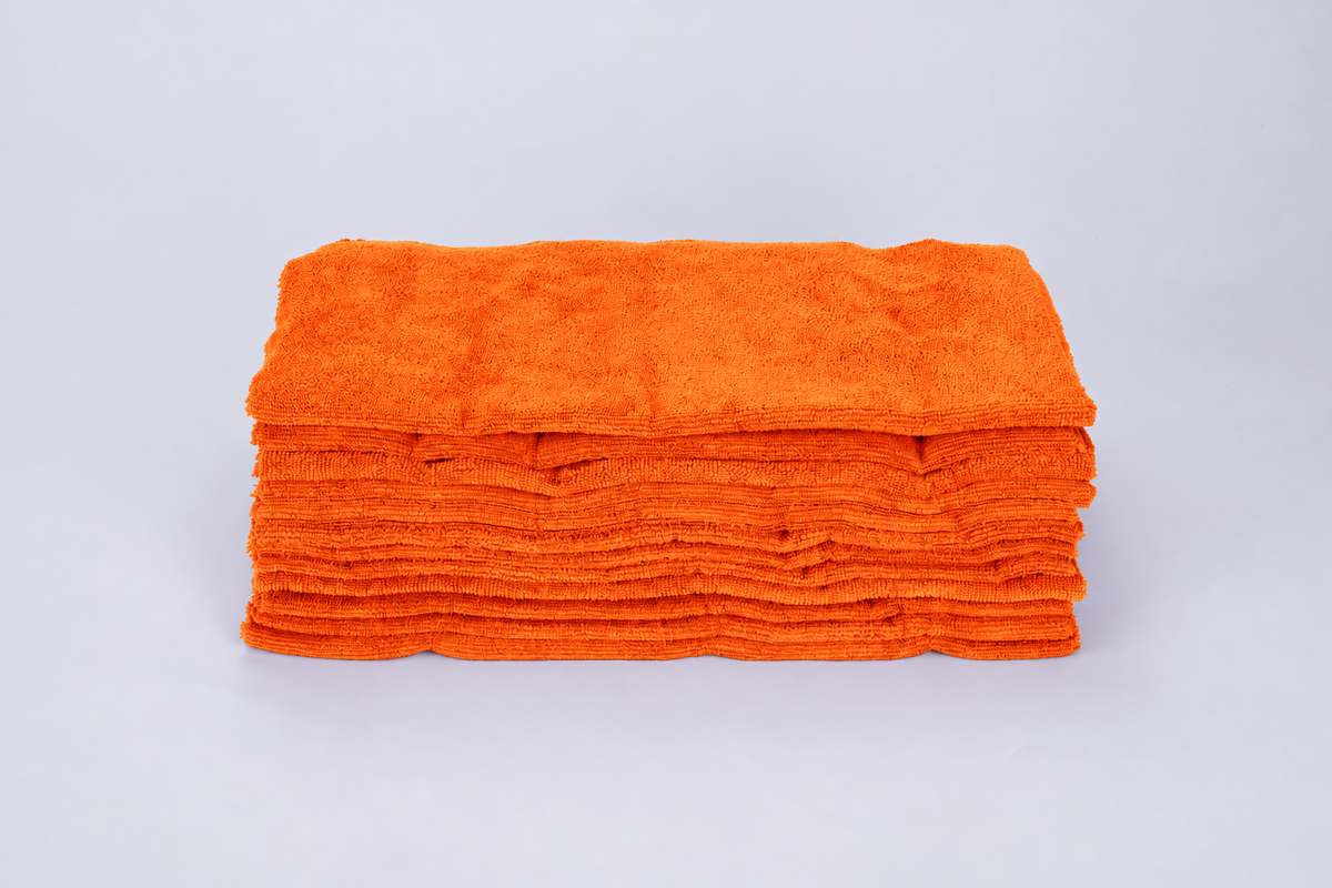 DTL LAB DL450 Plush Dual Pile Edgeless Microfibre Towels 450gsm, 40x40cm